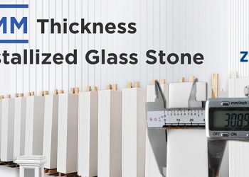 30mm Thick Pure White Glass Crystallized Stone: Tailoring Your Product Line